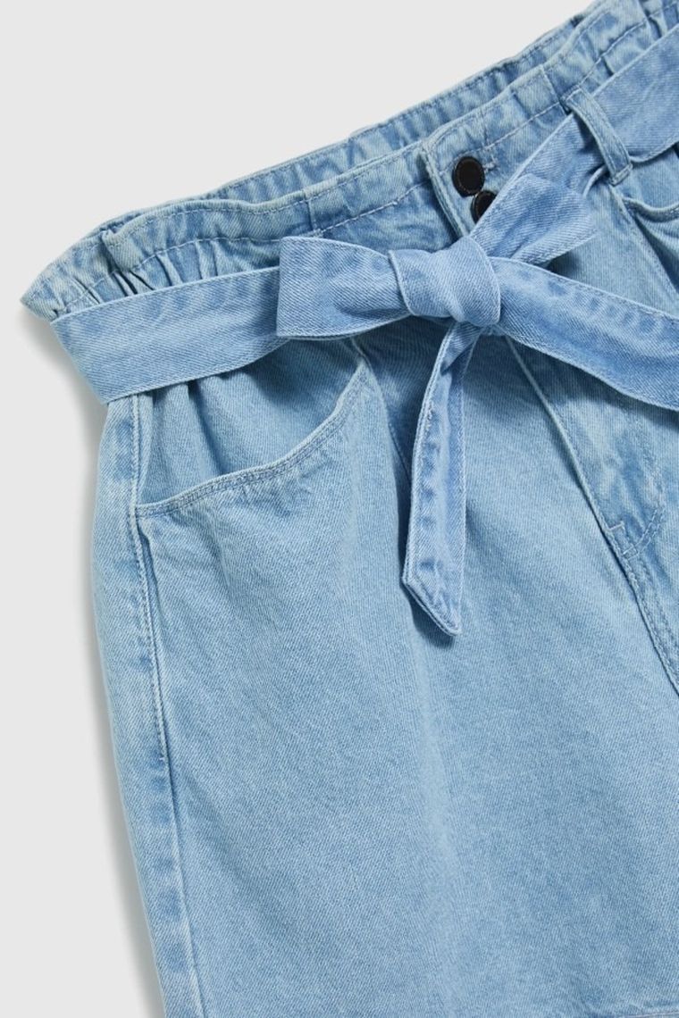 Szorty jeansowe damskie, niebieskie, Moodo