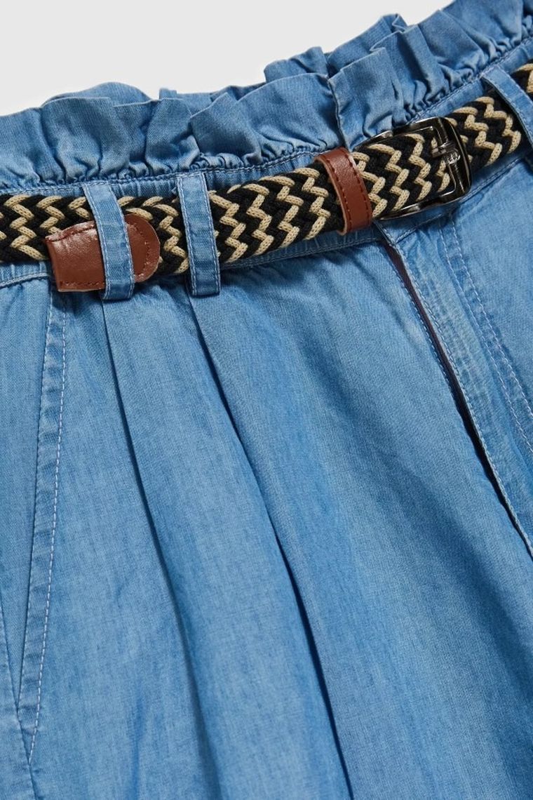 Szorty jeansowe damskie, niebieskie, Moodo