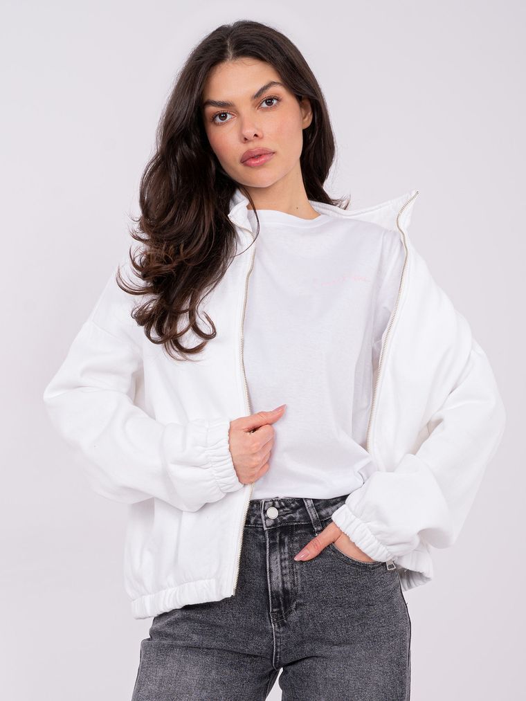 T-shirt damski, biały, Sublevel