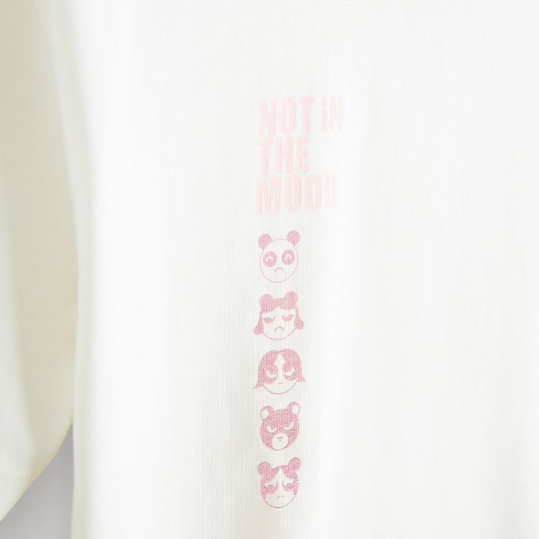 T-shirt oversize z bawełny czesanej NOWEAR