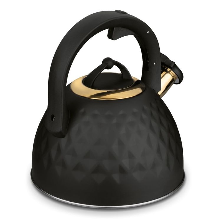 Tadar, Festo, czajnik, indukcja, czarny mat + złote elementy, 3l