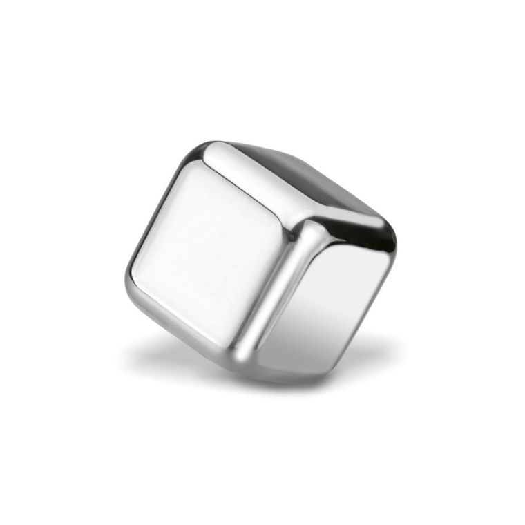 Tadar, kostki do whisky i drinków, stalowe, 6 sztuk + szczypce dolodu