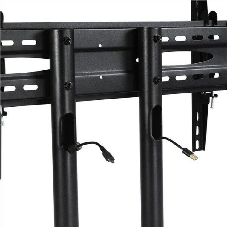 Techly, mobilny stojak do TV, 37-70 cali, 50 kg, dwie półki