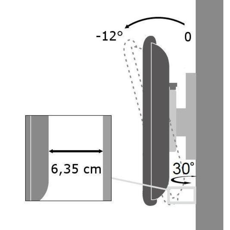Techly, uchwyt ścienny do TV, LED/LCD 17-37", 25 kg
