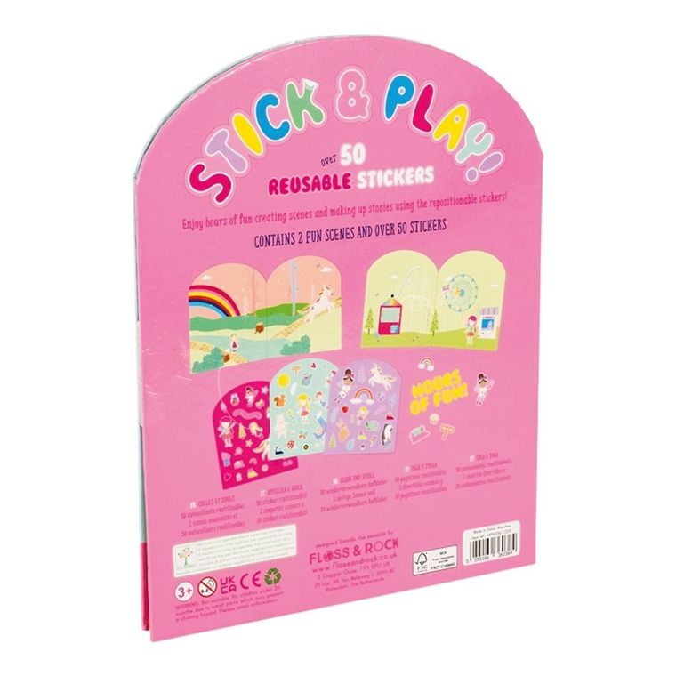 Tęczowe Wróżki. Zestaw naklejek wielokrotnego użytku