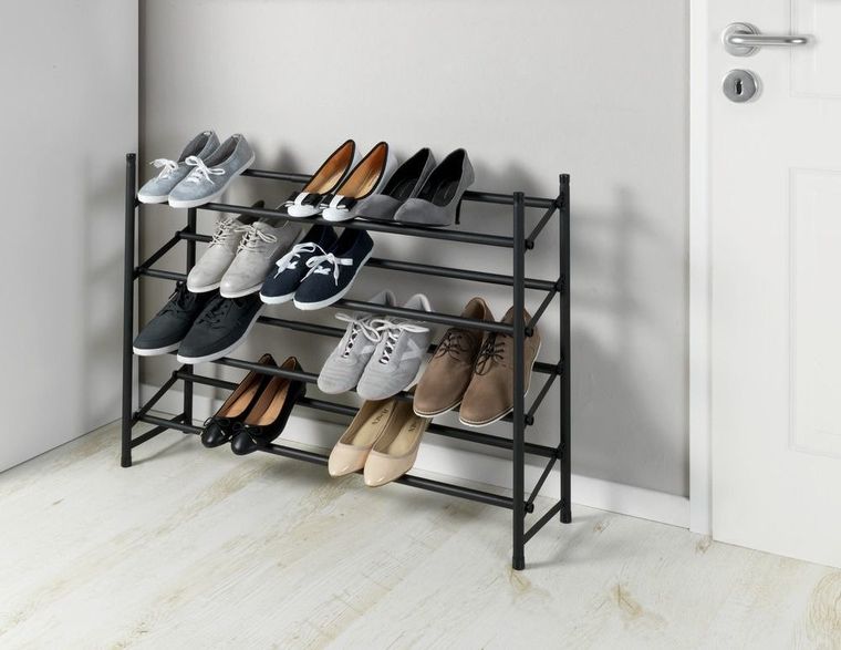 Teleskopowy stojak na buty, hero, czarny