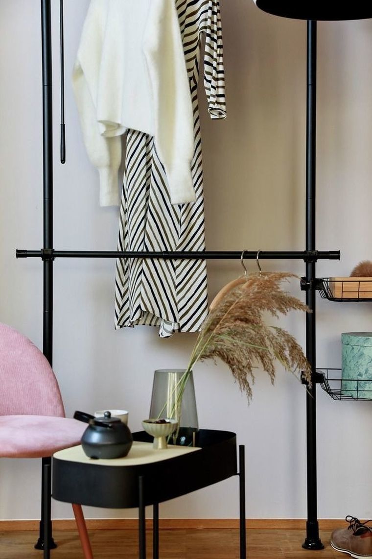 Teleskopowy system do garderoby, Herkules basic, czarny