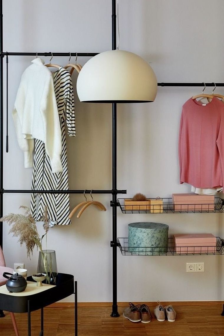 Teleskopowy system do garderoby, Herkules basic, podwójny, czarny