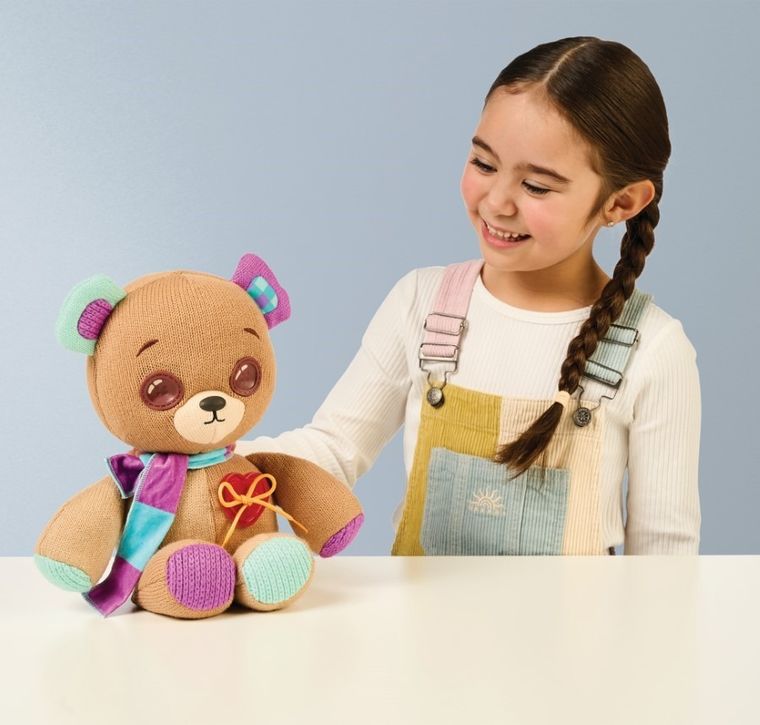 Thready Bear, Miś Guziczek, Miś z magicznymi guzikowymi oczami, maskotka interaktywna