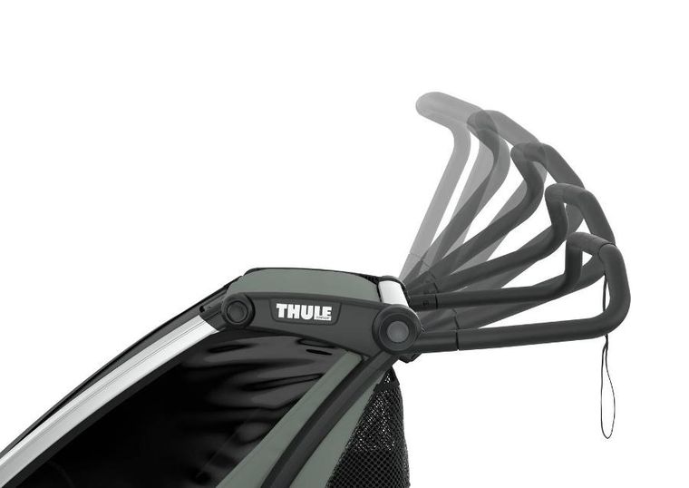 Thule, Chariot Lite 2, przyczepka rowerowa dla dziecka, Agave-Black