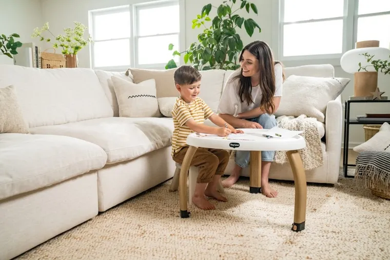 Tiny Love, Décor, Stacjonarne centrum aktywności 5w1, stolik edukacyjny, czarno-biała