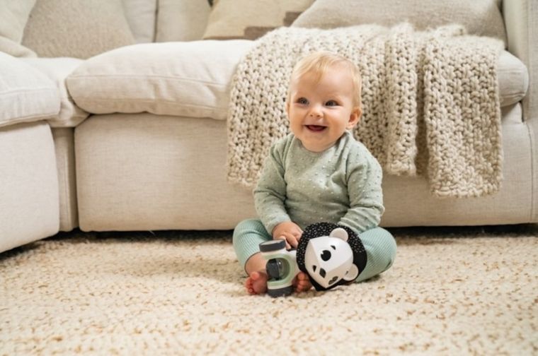 Tiny Love, interaktywna zabawka, lew George, czarno-biała