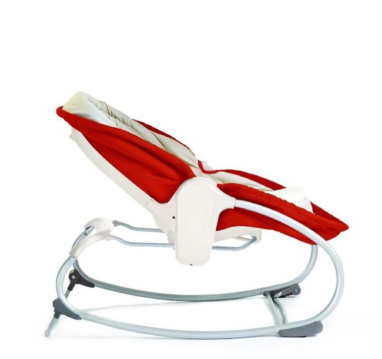 Tiny Love, wielofunkcyjny leżaczek bujaczek łóżeczko, 3w1, czerwono-kremowy