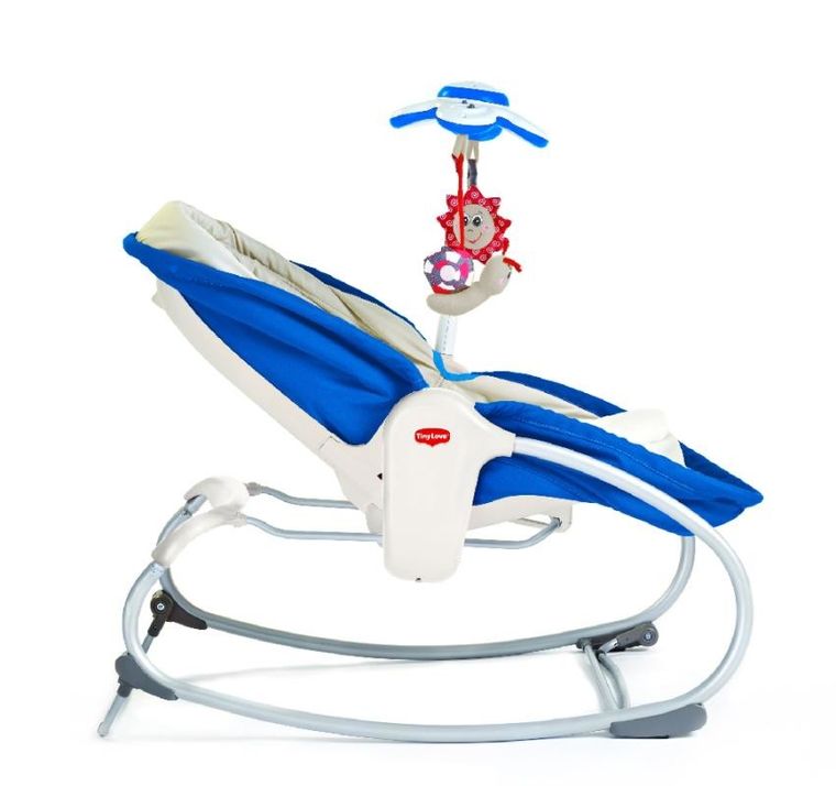Tiny Love, Wielofunkcyjny leżaczek bujaczek łóżeczko, 3w1, niebieski