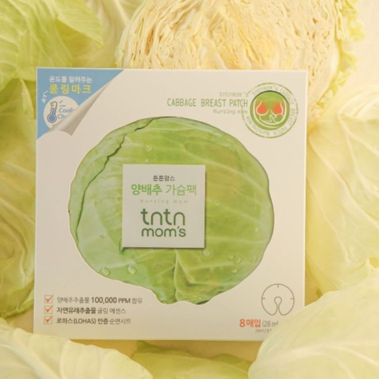 tntn mom's, maska na piersi z ekstraktem z kapusty, 1 szt.