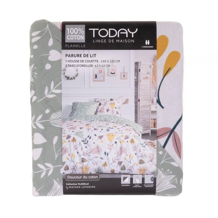 Today, pościel flanelowa, Coo, dwustronna, 220-240 cm
