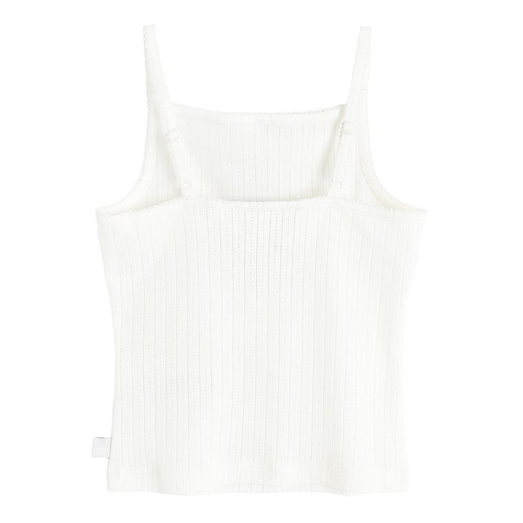 Top ażurowy z bawełny czesanej NOWEAR