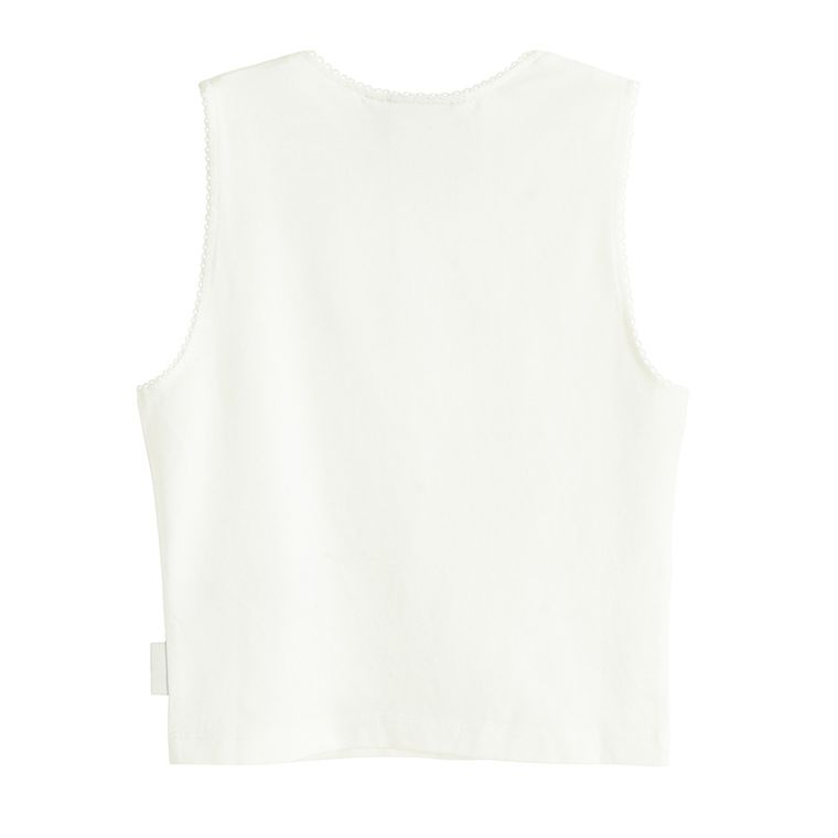 Top bez rękawów z domieszką modalu NOWEAR