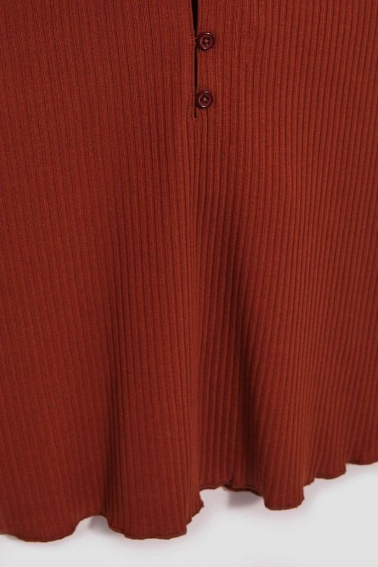 Top damski, brązowy, Moodo