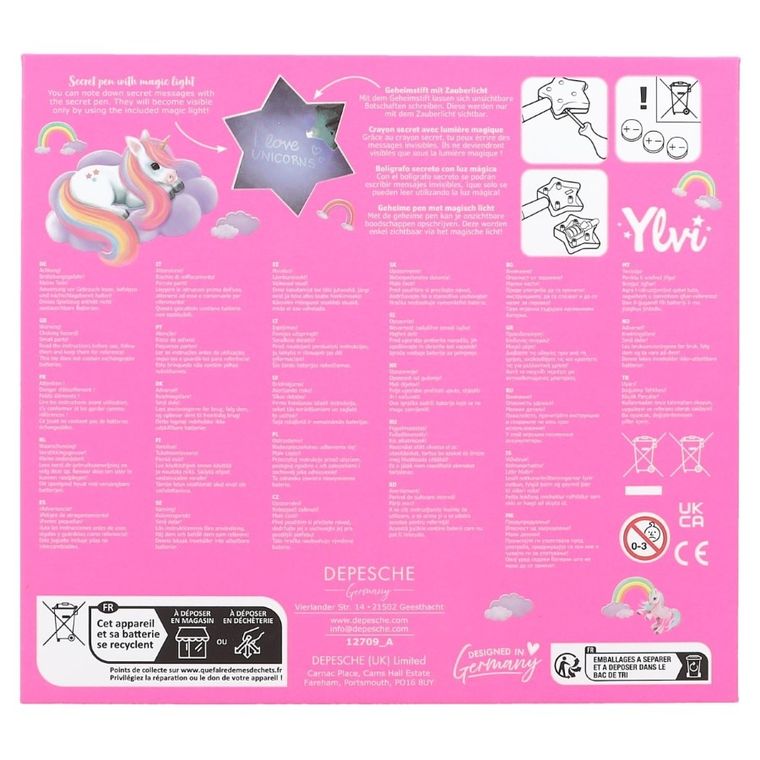 Top Model, Jednorożec Ylvi, pamiętnik na kłódkę z magicznym długopisem