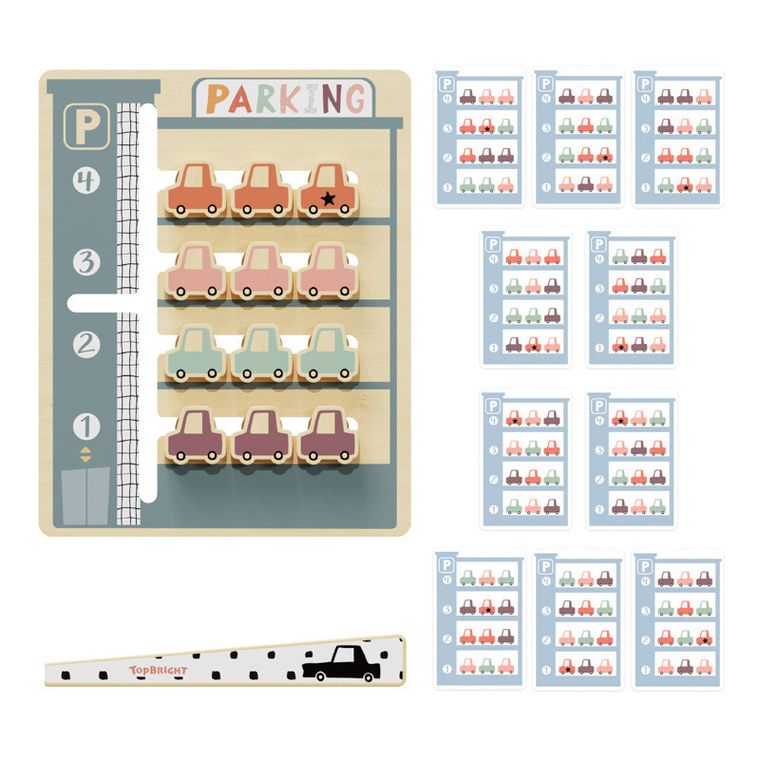 Topbright, Parking, drewniana układanka logiczna