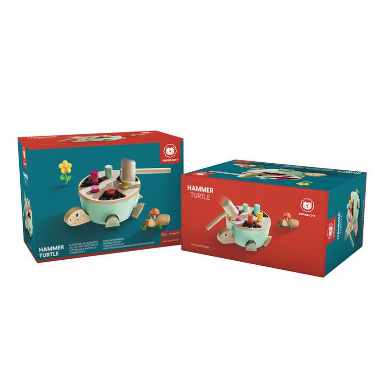 Topbright, Żółw, drewniana wbijanka