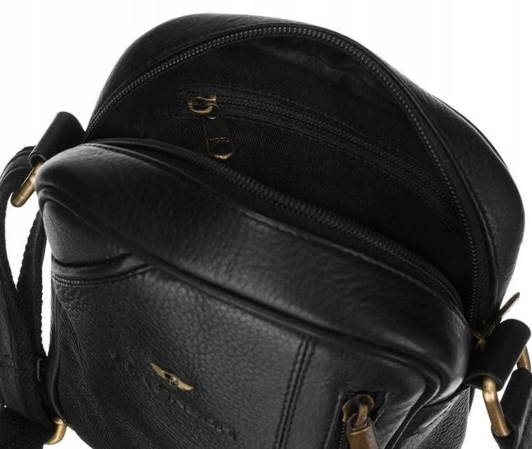 Torba listonoszka, czarna, Peterson