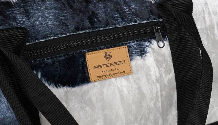 Torba podróżna, bagaż podręczny do samolotu, biała, Peterson