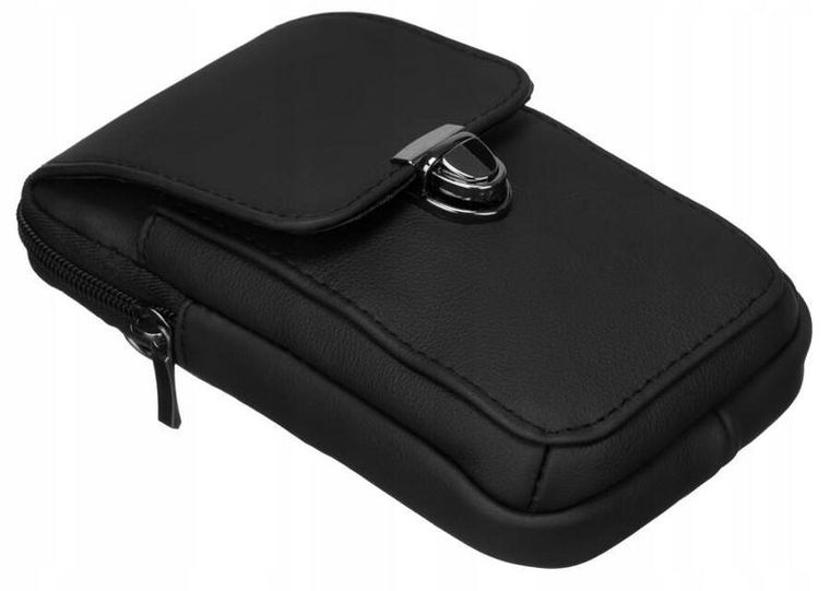 Torebka, czarna, skórzana, Rovicky