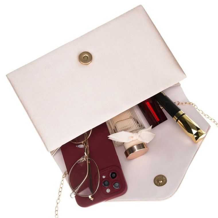 Torebka kopertówka, beżowa, Rovicky