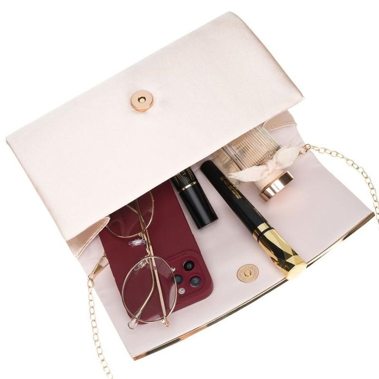 Torebka kopertówka, beżowa, Rovicky