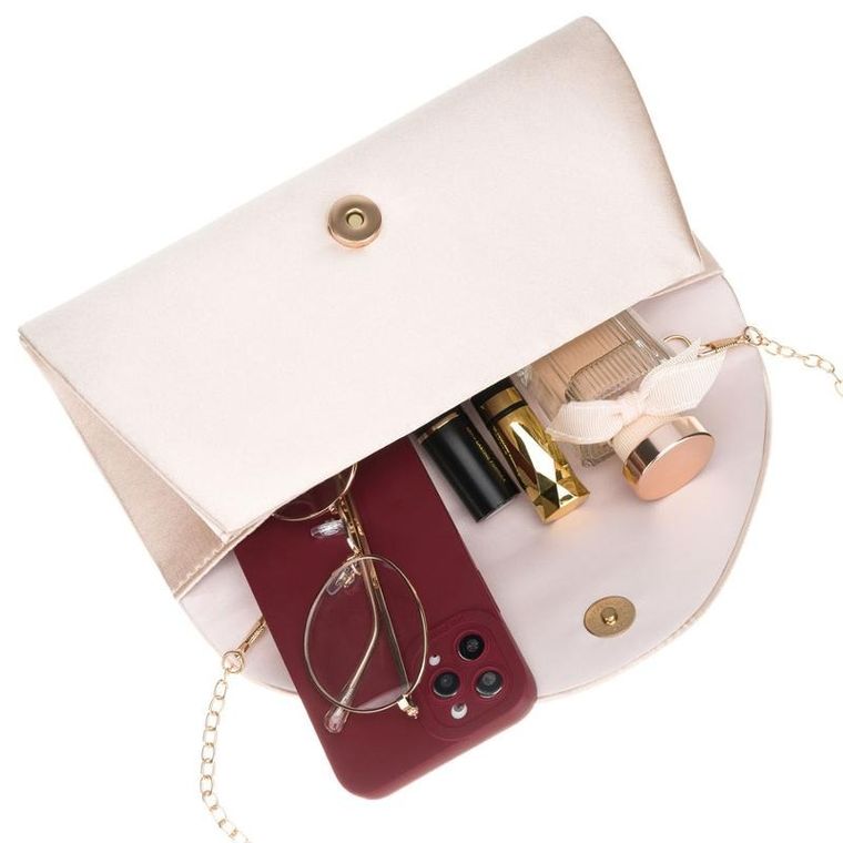 Torebka kopertówka, beżowa, Rovicky