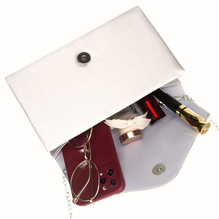 Torebka kopertówka, biała, Rovicky