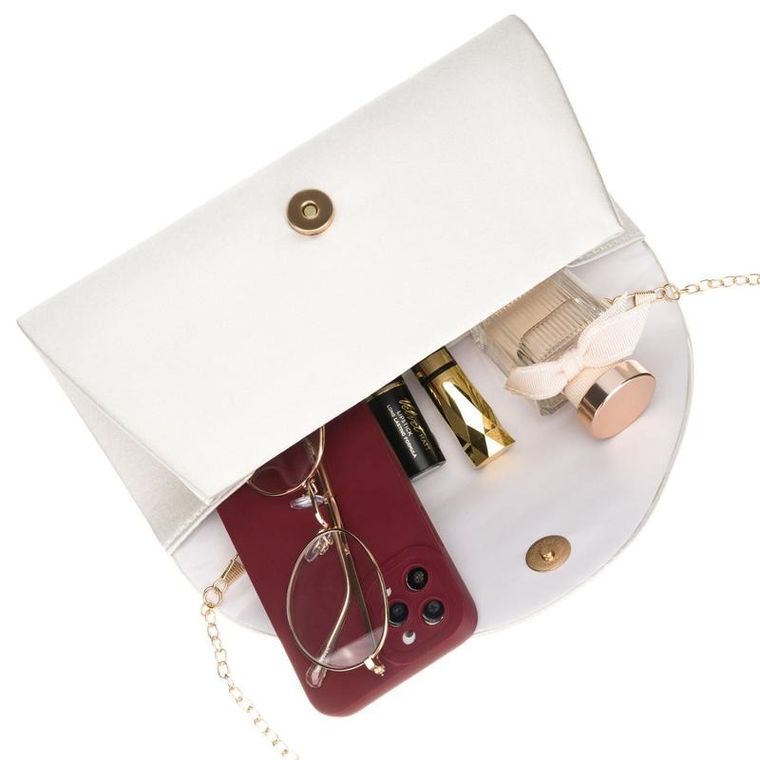 Torebka kopertówka, biała, Rovicky