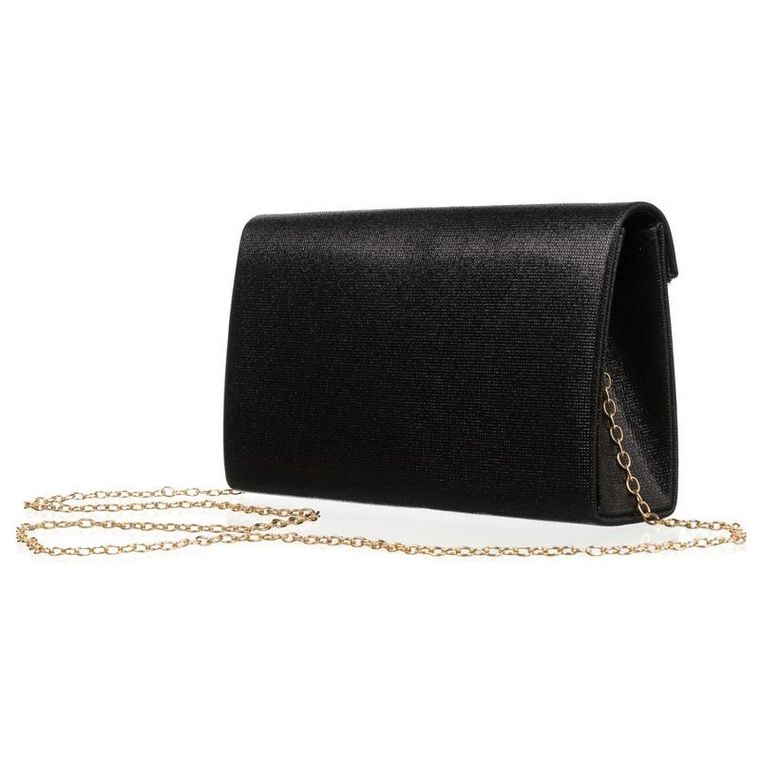 Torebka kopertówka, czarna, Rovicky