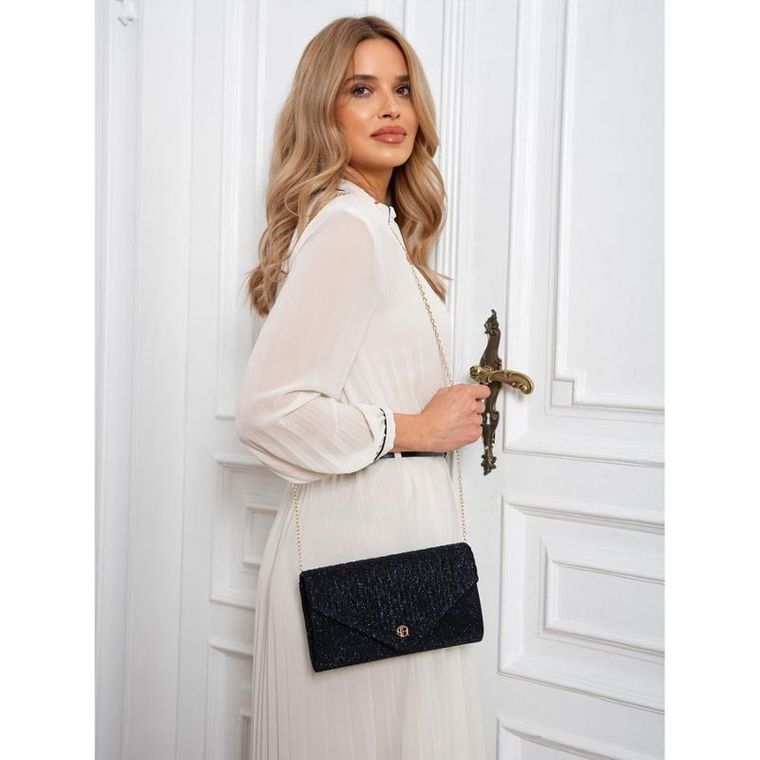 Torebka kopertówka, granatowa, Rovicky