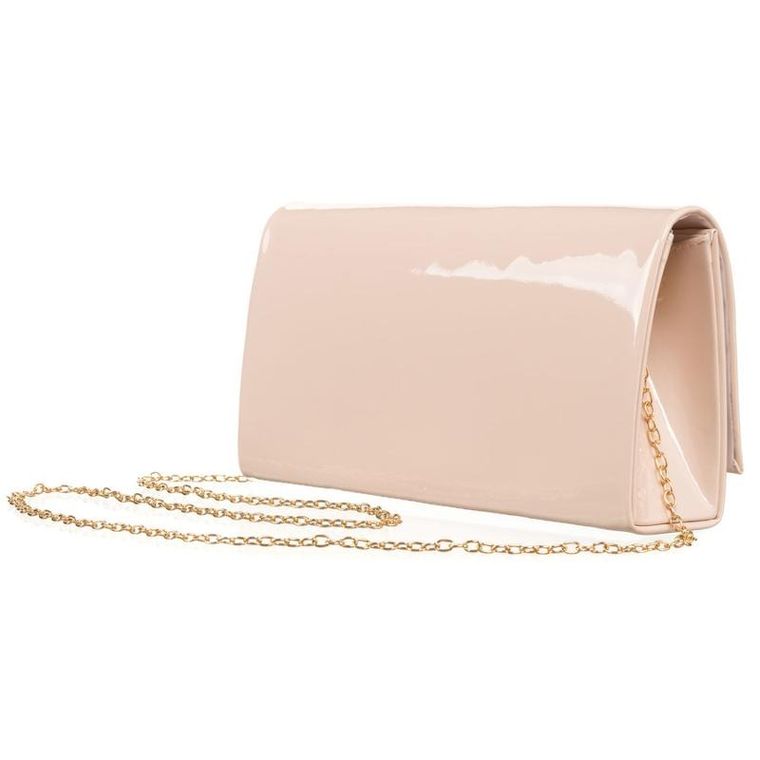 Torebka kopertówka, różowa, skóra ekologiczna, Rovicky