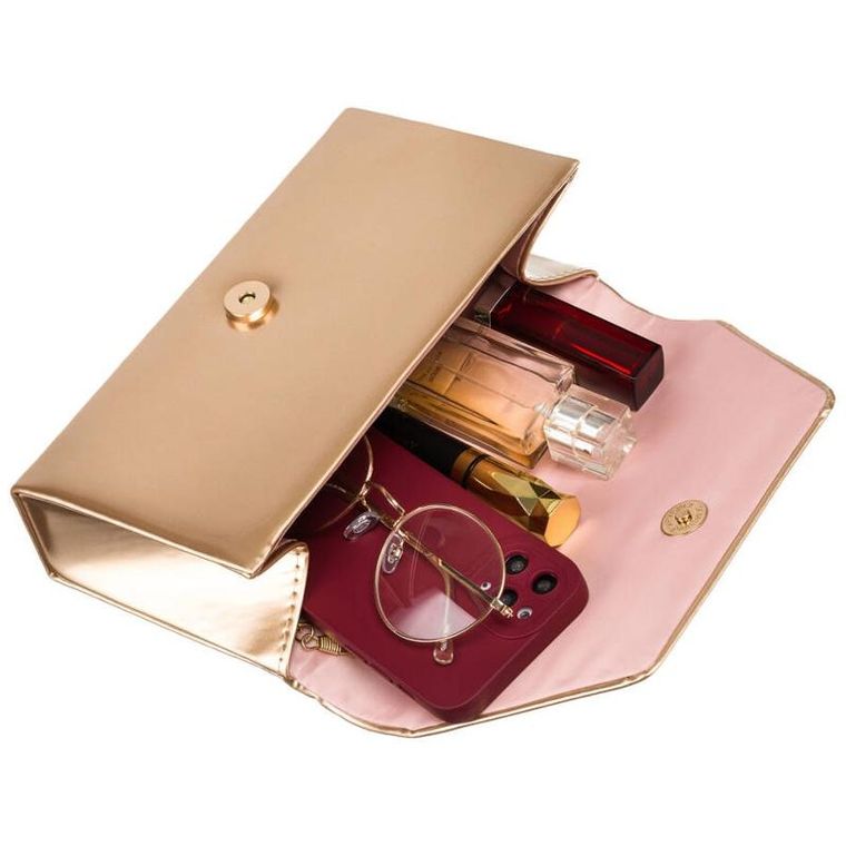 Torebka kopertówka, złota, Rovicky