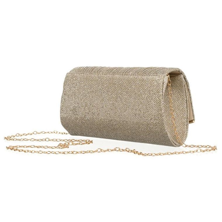 Torebka kopertówka, złota, Rovicky