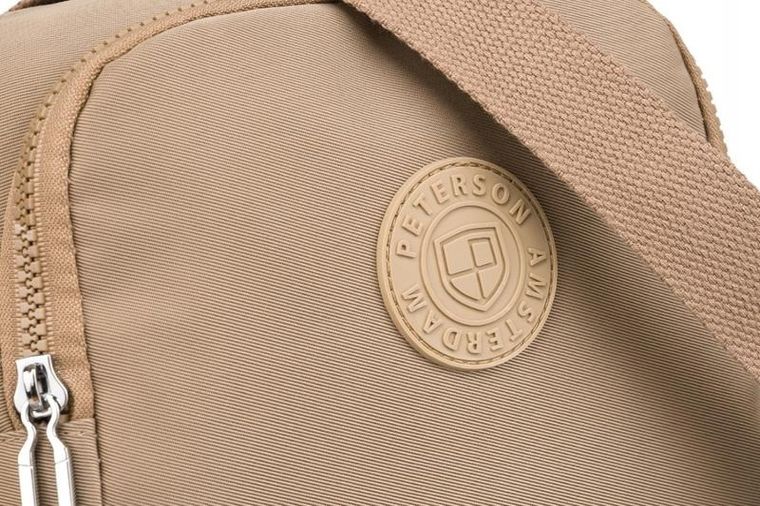 Torebka listonoszka, beżowa, Peterson