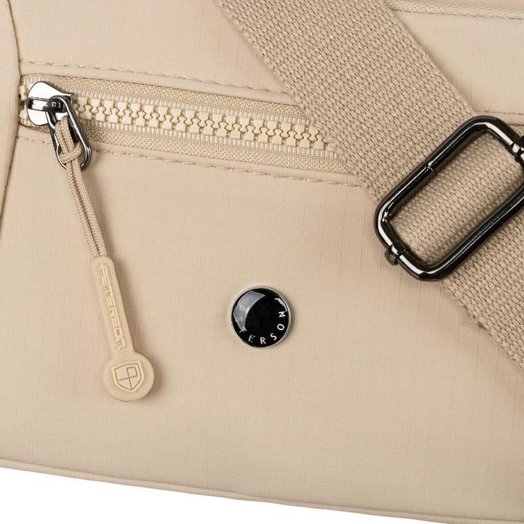 Torebka listonoszka, beżowa, Peterson