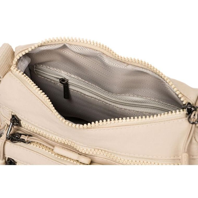 Torebka listonoszka, beżowa, Peterson