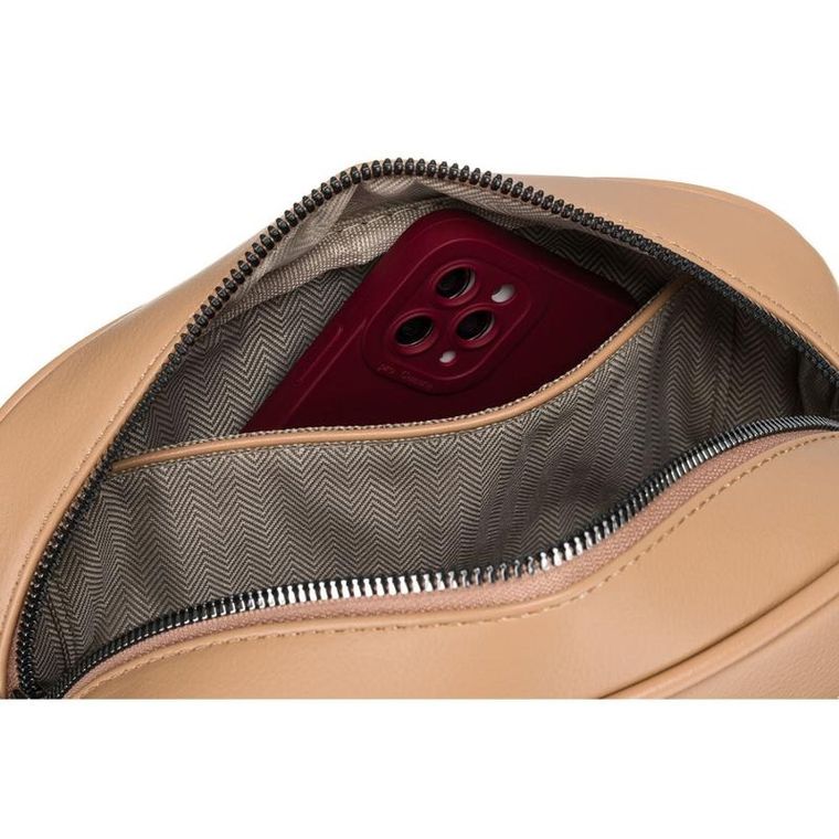 Torebka listonoszka, beżowa, Peterson