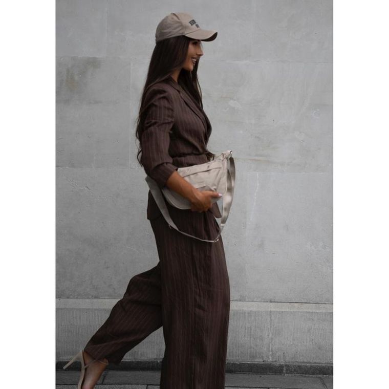 Torebka listonoszka, beżowa, Peterson