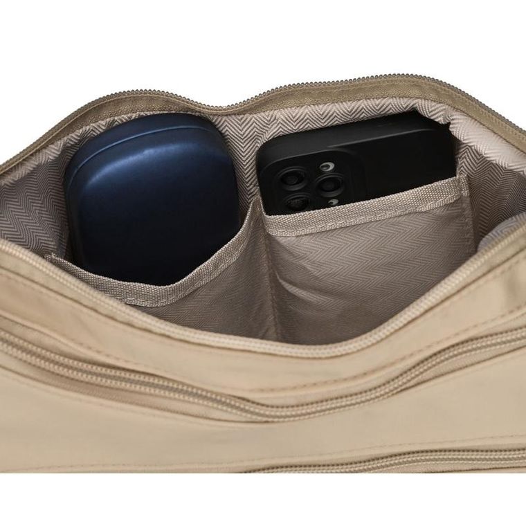 Torebka listonoszka, beżowa, Peterson