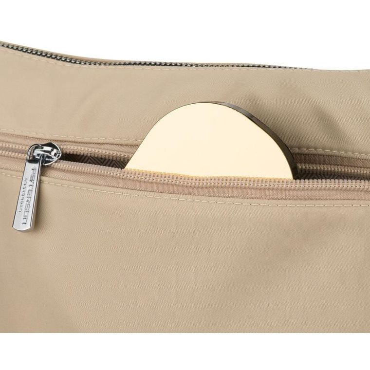 Torebka listonoszka, beżowa, Peterson