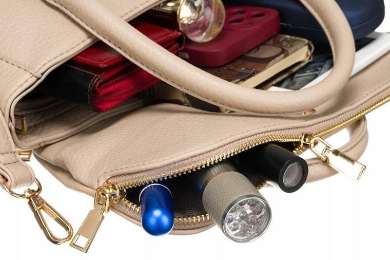 Torebka listonoszka, beżowa, skóra ekologiczna, Rovicky