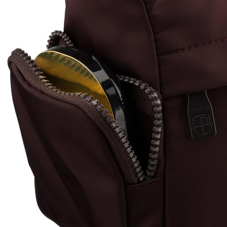 Torebka listonoszka, bordowa, Peterson