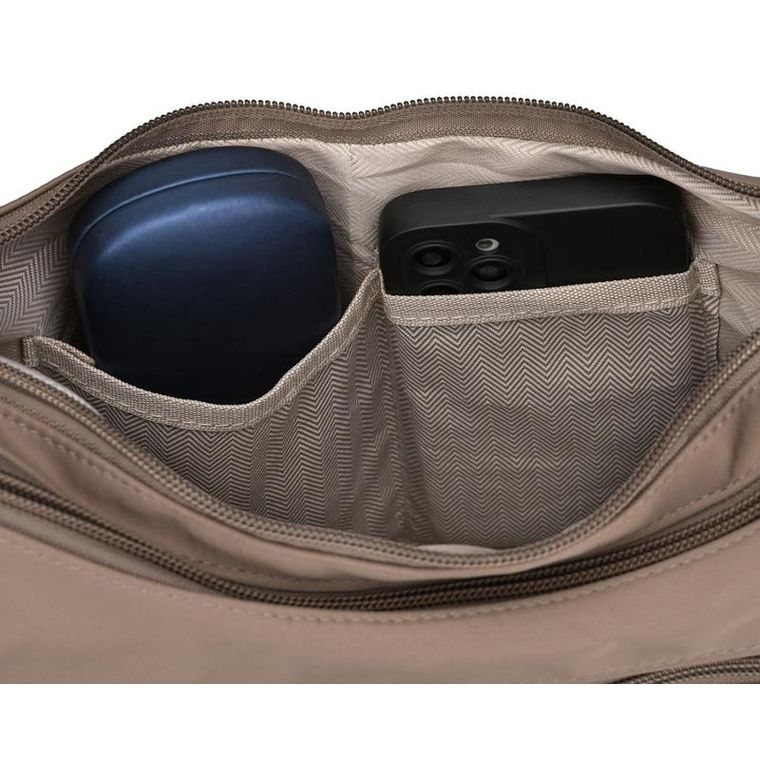 Torebka listonoszka, ciemnobeżowa, Peterson