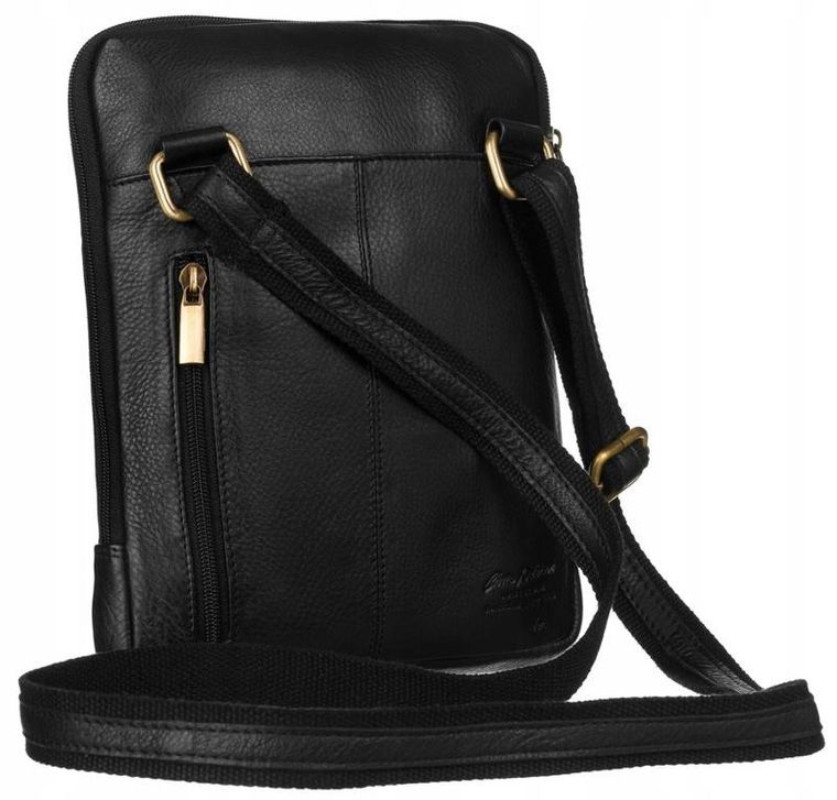 Torebka listonoszka, czarna, Peterson